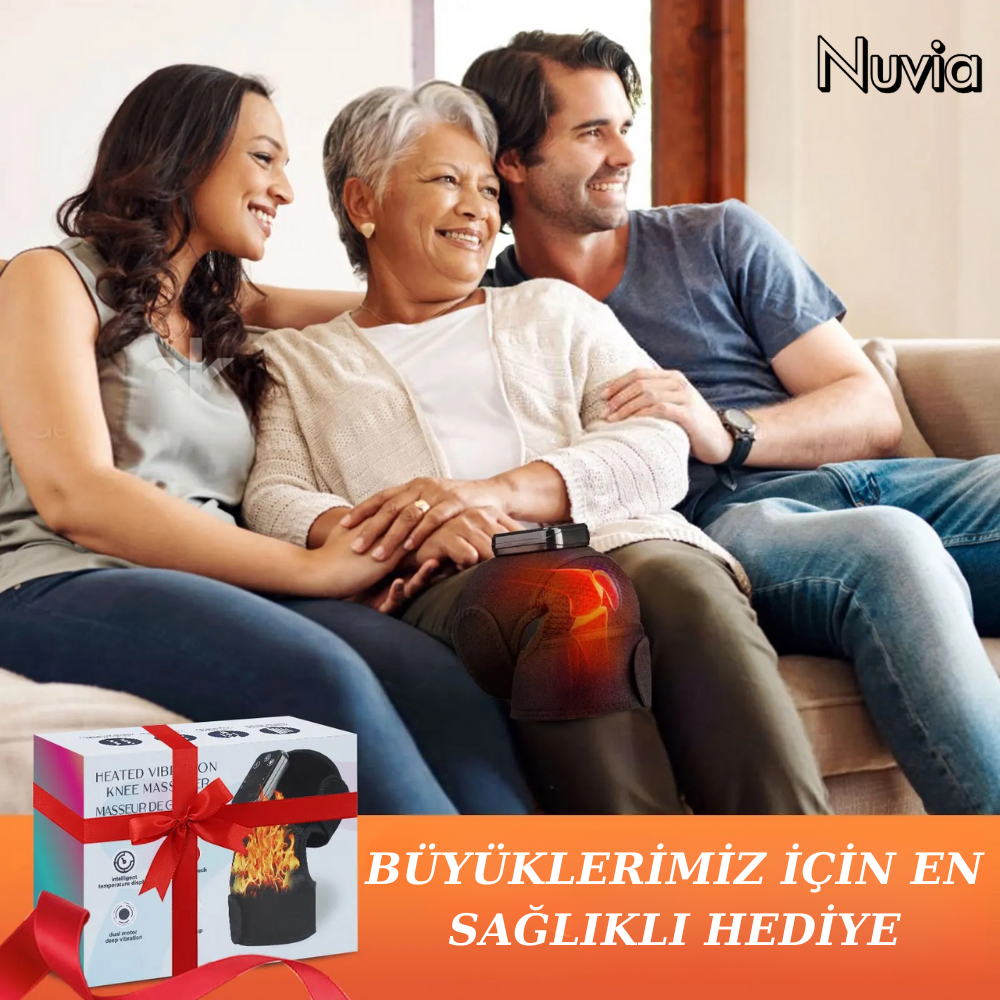 Nuvia® Elektrikli Isıtmalı Titreşimli Diz ve Omuz Masaj Aleti