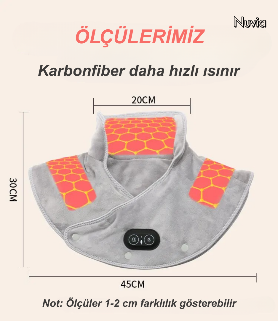 Nuvia® Elektrikli Isıtmalı Omuz & Boyun Pedi