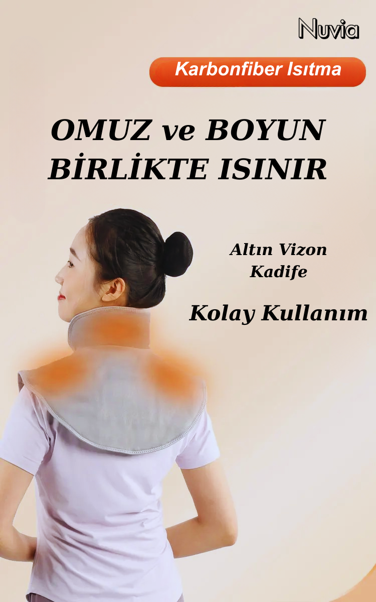 Nuvia® Elektrikli Isıtmalı Omuz & Boyun Pedi