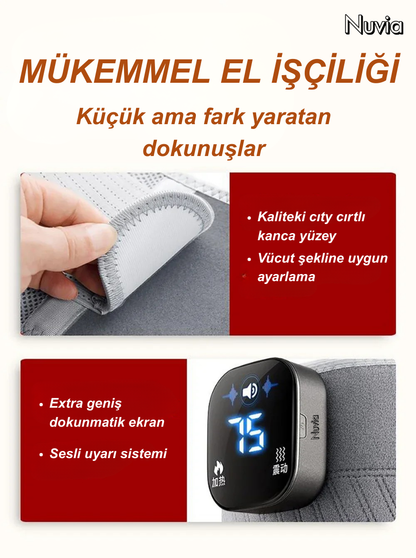 Nuvia® Elektrikli Isıtmalı Titreşimli Bel Masaj Kemeri
